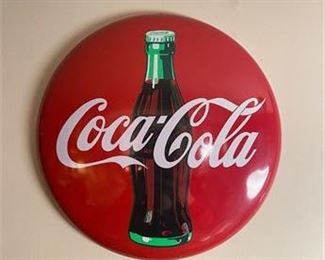 Vintage CocaCola Domed Sign 