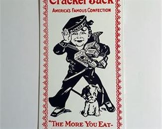 Vintage Cracker Jack Porcelain Sign 