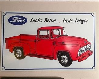 Vintage Ford Tin Sign 