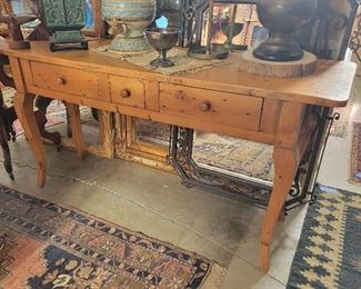 Console/island table 38w x 21d x 31h *Museum Display Item,  Not Owned by Amanda Blake