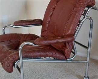 Bruno Mathsson Leather Arm Chair