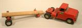 Tonka Toys Vintage Metal Tin Truck With Trailer