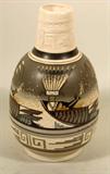 "Changing Color of Gem People" Native American Style Vase