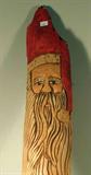 Carved Wooden Santa Wall Hanging