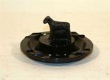Glass Ash Tray with Scotty Dog