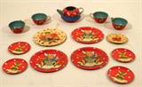 Vintage Children's Tin Tea Set