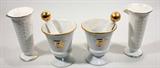 Vintage Ceramic Mortar's, Pestles, and Beakers