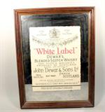 Dewar's Blended White Label Scotch Whisky Mirrored Bar Sign
22"Tallx 17"Long