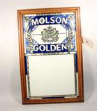 Molson Golden Glass Bar Sign
28"Tallx 19"Long