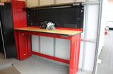 Craftsman Wooden Top Work Bench
With Built in Peg Board and Overhead Light