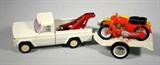 Vintage Tow-Truck with Motorcycle Traile