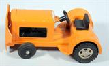 Vintage Tonka Orange Metal Tractor, 4"
