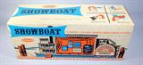 Remco Vintage Showboat. New in Original Box
"Presents 4 Complete 2 Act Plays" Heidi, Pinocchio, Wizard of Oz, Cinderella. Style #814 With Scripts, Scenery and Players