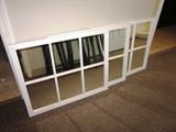6 Panel Wood Framed Mirrors