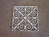 Painted Decorative Metal Grate
