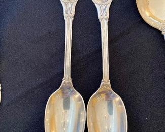# 60).  A. Durgin St. Louis “Medallion” spoons - pair
