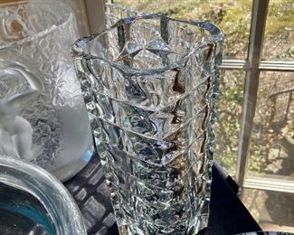 French crystal vase
