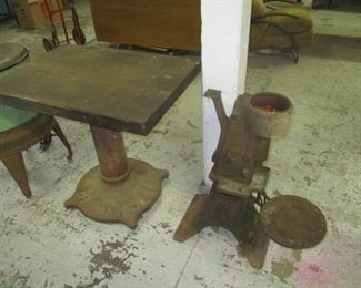 industrial table, bar height