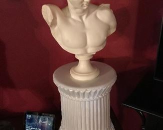 Head Bust of Man With Stand.