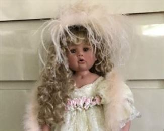 One of a dozen vintage and antique doll collection