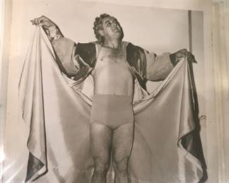 Vintage and antique album of American wrestlers
