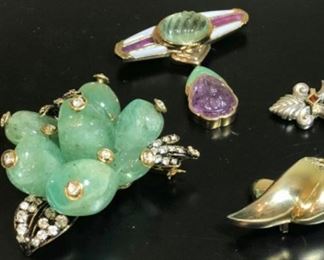 Vintage jewelry designs in gold, Sterling and 18K by such designers as Patricia Von Musulin and Iradj Moini
