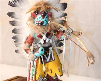 Navajo Kachina Doll with Display Case