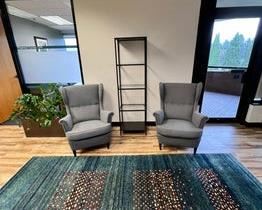 $350 USD     2 IKEA STRANDMON Wing Chairs Nordvalla Dark Gray RC122-21      Description: You can really loosen up and relax in comfort because the high back on this chair provides extra support for your neck.

Dimensions: 32 x 37 x 38 in

Condition: In very good condition with only very minor signs of wear to be expected with use and age. 

Location: Local pick up during business hours Beaverton, OR 97008. 6th floor suite with elevator access. Contact us for shipper suggestions.    https://goodbyhello.com/products/copy-of-kea-modern-genuine-leather-tufted-sofa-couch-loveseat-700-rc122-20?_pos=23&_sid=d7a4d8c81&_ss=r