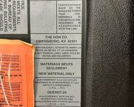 $125 USD      HON Light Cherry Office Chairs w Blue Upholstery 6 available RC122-5      Description: HON Light cherry modern side/guest chairs with dark blue upholstery.  Fabric is very easy to clean with a textural geometric tonal pattern.  Double cherry armrests for an elevated design element. 
Dimensions: 22.5"W x 22"D x 33"H Seat Height 19"  Seat Depth 17.5"
Location: Local pick up SW Portland, Oregon.
Condition: In excellent condition with only very minor signs of wear commensurate of light use.       https://goodbyhello.com/products/copy-of-hon-4-drawer-lateral-filing-cabinet-legal-letter-in-dark-grey-rc121-4?_pos=34&_sid=d7a4d8c81&_ss=r