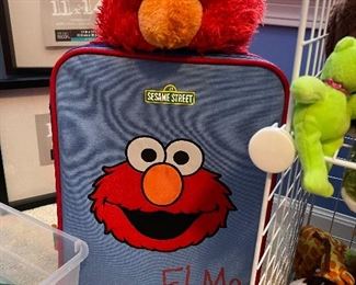 Elmo suitcase - Going to Grandma's house :)
