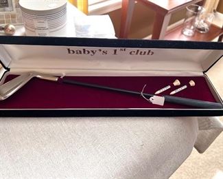 New La Jolla  - Baby's First Club in velvet gift box 
