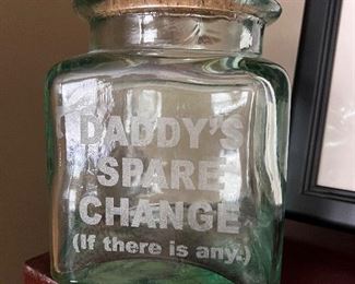 Daddy's Spare Change jar - 