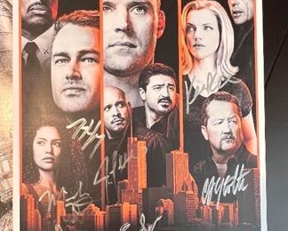Cast of Chicago Fire autographed picture