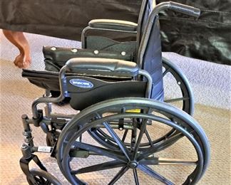 WHEEL CHAIR - FOOT REST ARE NOT SHOWN