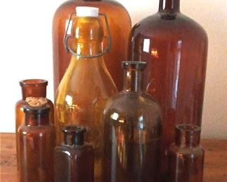 Amber Apothecary Jar Collection