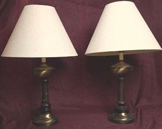 BrassWood Lamp Duo