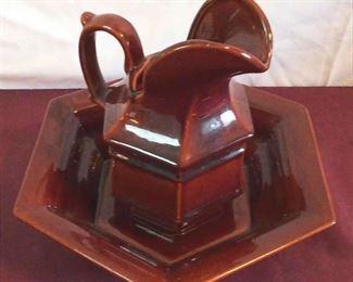 Haeger Wash Basin and Pitcher