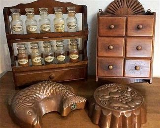 Spice Racks and Copper Molds