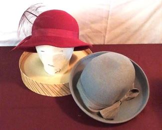 Vintage 60s Wool Hats