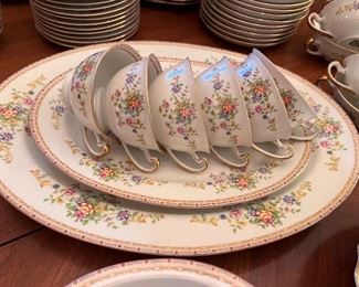 Vtg. Imperial China "Komatsu" 7pc place setting for 12 plus extra serving pieces   