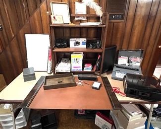 Desk Accessories, Vintage Typewriter and Office Supplies