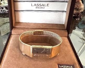 Vintage. Lassale Seiko men's watch with box - never used 