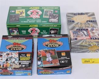 4 Boxes 90's Baseball wax packs