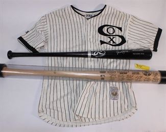 Rocco Baudelli Bat, Coppertown Bat + W Sox jersey