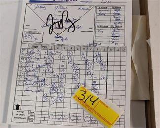 Jerry Remy Scorecard autograph