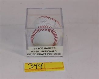 Bryce Harper Nationals FDP Signed baseball
