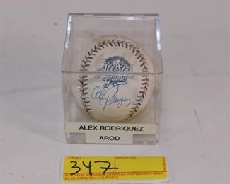 A-Rod signed baseball