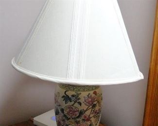 Pair of Floral Lamps $60