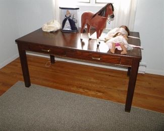 Desk Table with two Drawers 59x33 1/2x31 $100