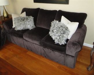 LaZBoy Chocolate Mauve Sofa 90x36x19  and Loveseat 63x36x19 $500 pair. Will separate.
